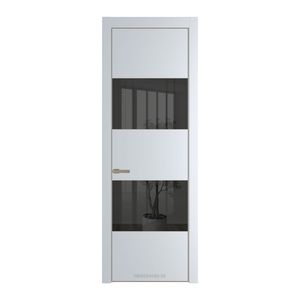 22 PA Вайт с профилем Никель с стеклом  зеркало grey