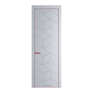 9 PA Лайт Грей с профилем Красный антрацит