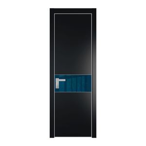 17 PE с вставкой из стекла зеркало blue Блэк с алюминиевой кромкой Матовая