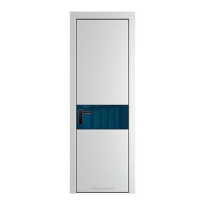 17 PE с вставкой из стекла зеркало blue Крем Вайт с алюминиевой кромкой Черный