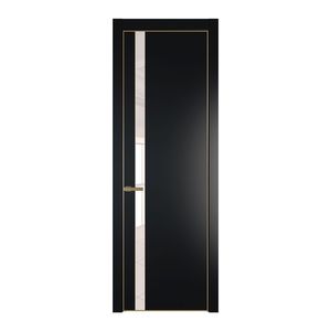 18 PE с вставкой из стекла перламутровый лак Блэк с алюминиевой кромкой Золото