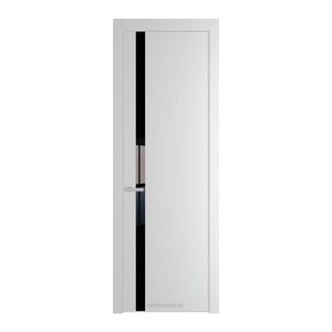 18 PE с вставкой из стекла черный лак Крем Вайт с алюминиевой кромкой Матовая