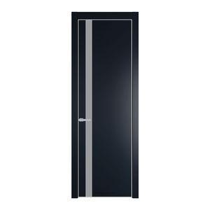 18 PE с вставкой из стекла монохром серый Нэви Блу с алюминиевой кромкой Матовая