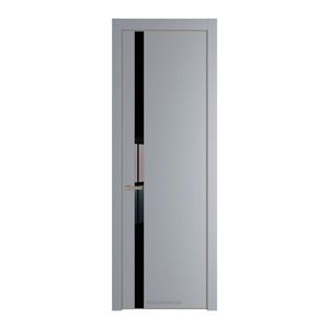 18 PE с вставкой из стекла черный лак Смоки с алюминиевой кромкой Никель