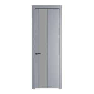 19 PE с вставкой из стекла монохром серый Смоки с алюминиевой кромкой Серая Ночь