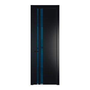 20 PE с вставкой из стекла зеркало blue Блэк с алюминиевой кромкой Черный