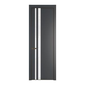 20 PE с вставкой из стекла лак классик Графит с алюминиевой кромкой Деорэ