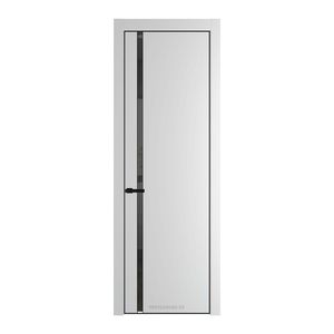 21 PE с вставкой из стекла зеркало grey Крем Вайт с алюминиевой кромкой Черный