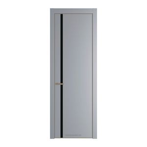 21 PE с вставкой из стекла монохром черный Смоки с алюминиевой кромкой Шампань