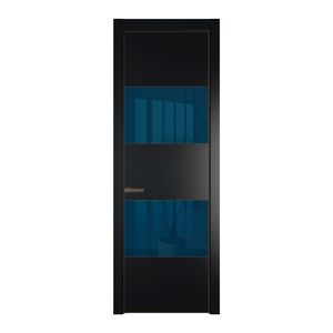 22 PE с вставкой из стекла зеркало blue Блэк с алюминиевой кромкой Деорэ