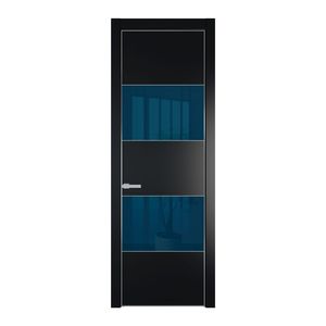 22 PE с вставкой из стекла зеркало blue Блэк с алюминиевой кромкой Серебро