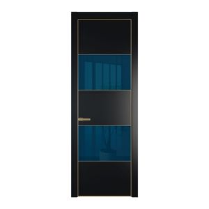 22 PE с вставкой из стекла зеркало blue Блэк с алюминиевой кромкой Золото
