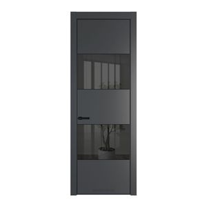 22 PE с вставкой из стекла зеркало grey Графит с алюминиевой кромкой Черный