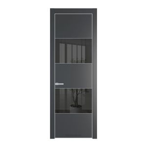 22 PE с вставкой из стекла зеркало grey Графит с алюминиевой кромкой Матовая
