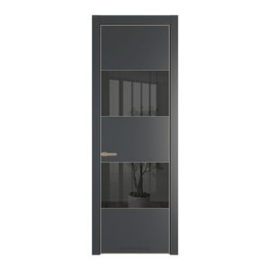 22 PE с вставкой из стекла зеркало grey Графит с алюминиевой кромкой Никель