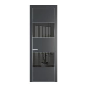 22 PE с вставкой из стекла зеркало grey Графит с алюминиевой кромкой Серебро