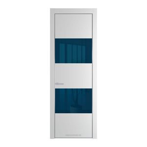 22 PE с вставкой из стекла зеркало blue Крем Вайт с алюминиевой кромкой Серебро