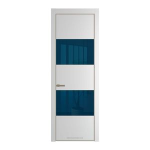 22 PE с вставкой из стекла зеркало blue Крем Вайт с алюминиевой кромкой Шампань