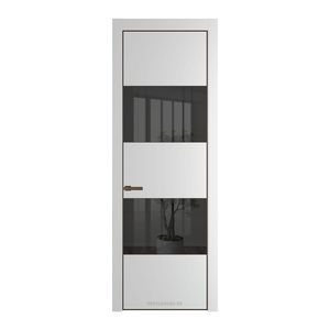 22 PE с вставкой из стекла зеркало grey Крем Вайт с алюминиевой кромкой Деорэ
