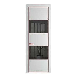 22 PE с вставкой из стекла зеркало grey Крем Вайт с алюминиевой кромкой Красный антрацит
