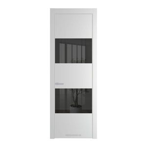 22 PE с вставкой из стекла зеркало grey Крем Вайт с алюминиевой кромкой Матовая