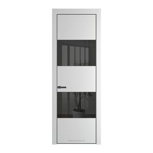 22 PE с вставкой из стекла зеркало grey Крем Вайт с алюминиевой кромкой Серая Ночь