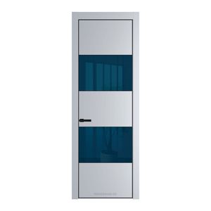 22 PE с вставкой из стекла зеркало blue Лайт Грей с алюминиевой кромкой Черный