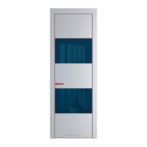 22 PE с вставкой из стекла зеркало blue Лайт Грей с алюминиевой кромкой Красный антрацит