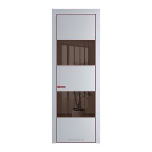 22 PE с вставкой из стекла зеркало bronze Лайт Грей с алюминиевой кромкой Красный антрацит