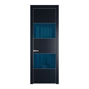22 PE с вставкой из стекла зеркало blue Нэви Блу с алюминиевой кромкой Серебро