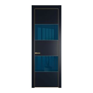22 PE с вставкой из стекла зеркало blue Нэви Блу с алюминиевой кромкой Золото
