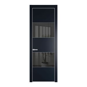 22 PE с вставкой из стекла зеркало grey Нэви Блу с алюминиевой кромкой Матовая