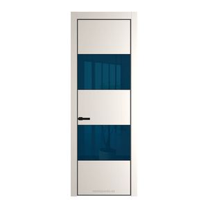 22 PE с вставкой из стекла зеркало blue Перламутр белый с алюминиевой кромкой Черный