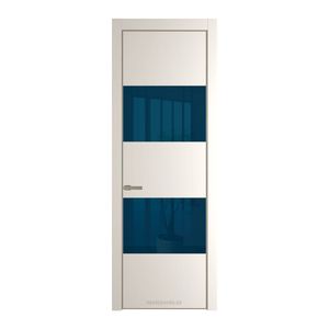 22 PE с вставкой из стекла зеркало blue Перламутр белый с алюминиевой кромкой Никель