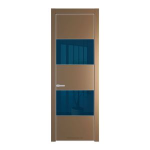 22 PE с вставкой из стекла зеркало blue Перламутр золото с алюминиевой кромкой Матовая