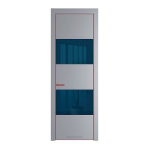 22 PE с вставкой из стекла зеркало blue Смоки с алюминиевой кромкой Красный антрацит