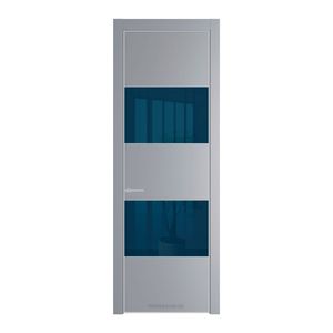 22 PE с вставкой из стекла зеркало blue Смоки с алюминиевой кромкой Матовая
