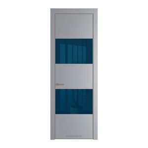 22 PE с вставкой из стекла зеркало blue Смоки с алюминиевой кромкой Шампань