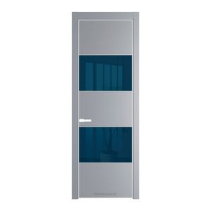 22 PE с вставкой из стекла зеркало blue Смоки с алюминиевой кромкой Вайт
