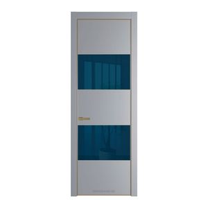 22 PE с вставкой из стекла зеркало blue Смоки с алюминиевой кромкой Золото