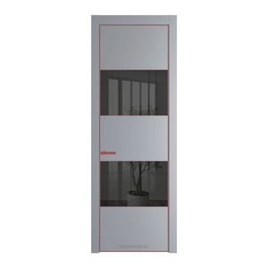 22 PE с вставкой из стекла зеркало grey Смоки с алюминиевой кромкой Красный антрацит