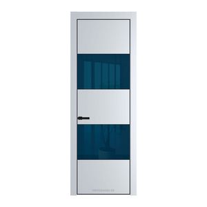 22 PE с вставкой из стекла зеркало blue Вайт с алюминиевой кромкой Черный