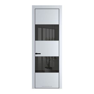 22 PE с вставкой из стекла зеркало grey Вайт с алюминиевой кромкой Черный