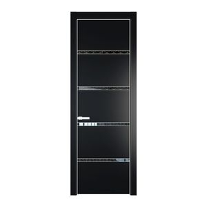 23 PE с вставкой из стекла лоран узор золото Блэк с алюминиевой кромкой Вайт