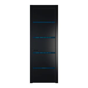 23 PE с вставкой из стекла зеркало blue Блэк с алюминиевой кромкой Черный