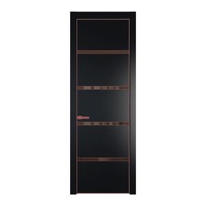 23 PE с вставкой из стекла зеркало bronze Блэк с алюминиевой кромкой Красный антрацит
