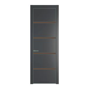 23 PE с вставкой из стекла монохром гляссе Графит с алюминиевой кромкой Зеленый воск