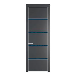 23 PE с вставкой из стекла зеркало blue Графит с алюминиевой кромкой Матовая