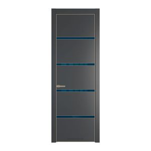 23 PE с вставкой из стекла зеркало blue Графит с алюминиевой кромкой Никель
