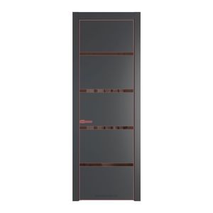 23 PE с вставкой из стекла зеркало bronze Графит с алюминиевой кромкой Красный антрацит